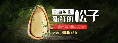天猫食品饮料坚果新品限时特价淘宝banner