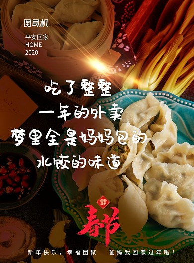 春节回家过年语录系列海报