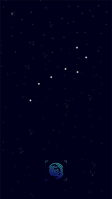 北斗星空黑色插画手机壁纸