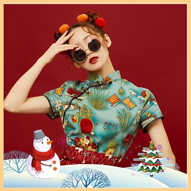 圣诞节微信朋友圈头像淘宝直通车图片