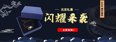 新春礼遇闪耀项链淘宝banner