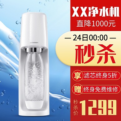 天猫家装新年惠净水机秒杀活动淘宝直通车图片