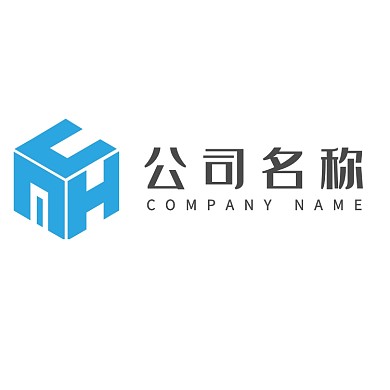 蓝色字母大气科技技术logo