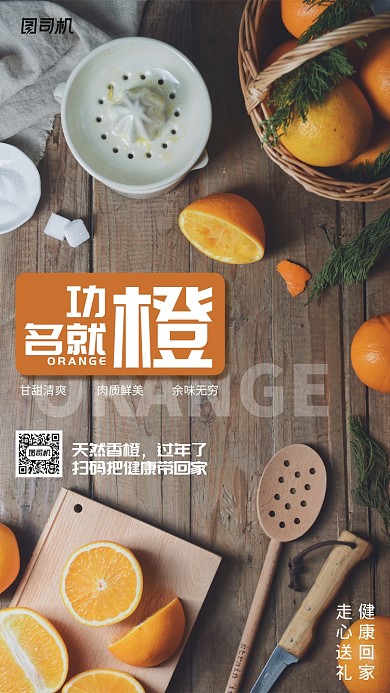 现代简约大气特产促销手机海报