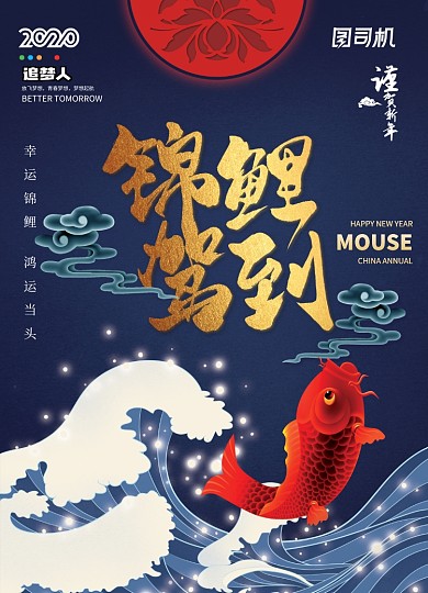 锦鲤驾到宣传海报