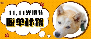 光棍节脱单秘籍公众号首图