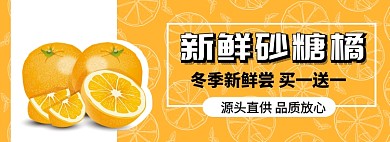 新鲜砂糖橘淘宝banner