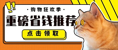 双十二购物推荐公众号首图