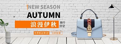 简约女包促销banner