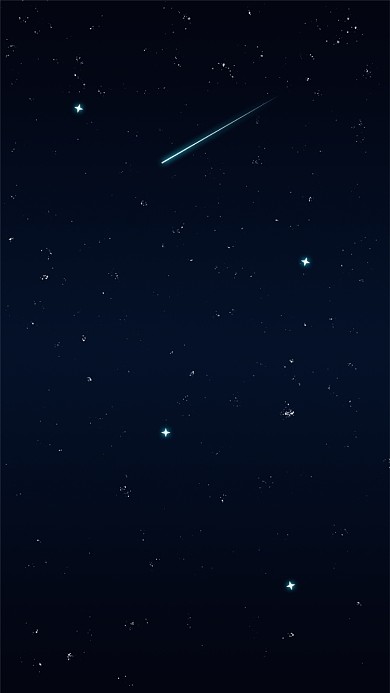 夜空流星平铺手机壁纸海报