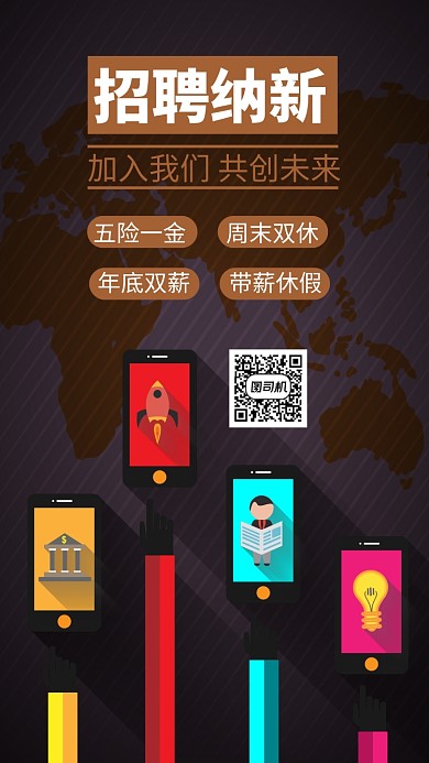 招聘通用手机海报