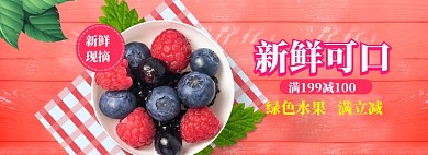 水果蔬菜海报banner模板