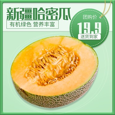 农产品生鲜新疆哈密瓜直通车主图