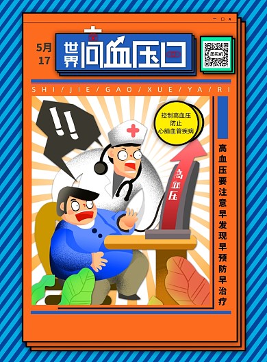 5月17日世界高血压日宣传海报