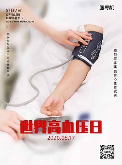 世界高血压日医疗保健宣传海报