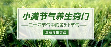 小满节气养生窍门新媒体配图