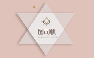 简约时尚五角星名片