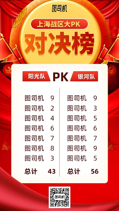 高端炫彩时尚对决榜手机海报