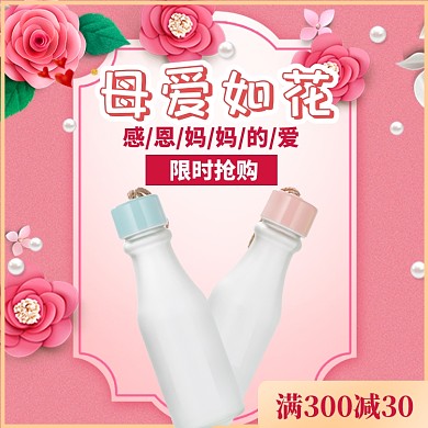 母亲节康乃馨直通车模板
