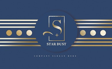 蓝色商务高端名片