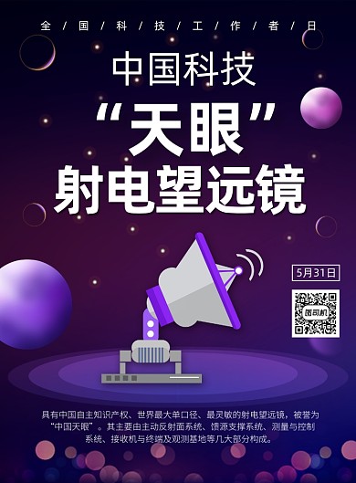 全国科技工作者日宣传印刷海报