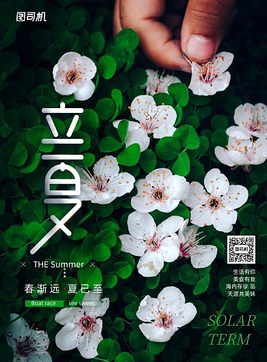 简约创意传统节日立夏海报