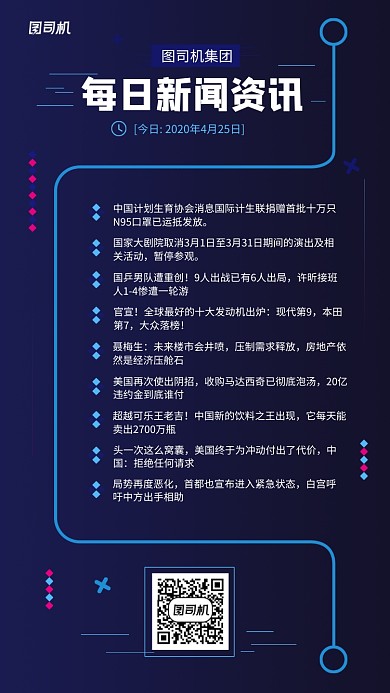 企业每日新闻资讯手机海报