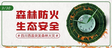 四川西昌突发森林火灾