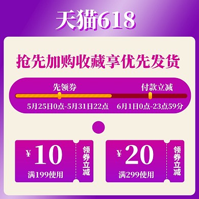 天猫618优惠券直通车模板