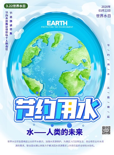 322世界结束日地球印刷海报