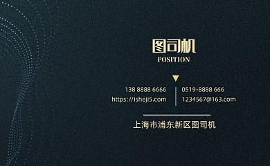 大气炫光质感科技公司名片