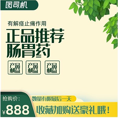 简约保健肠胃药主图