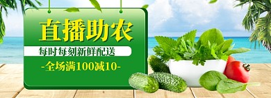 直播助农农产品水果大促