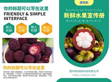 新鲜水果促销宣传广告印刷二折页