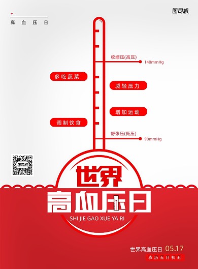 517世界高血压日宣传海报