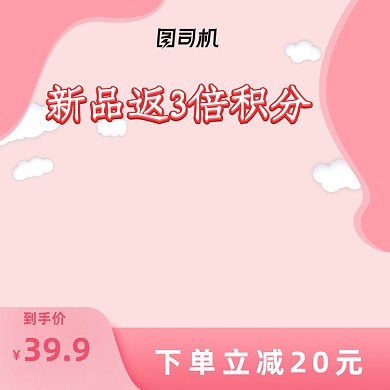 粉色礼遇主图模板