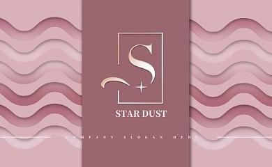 粉色时尚名片模板