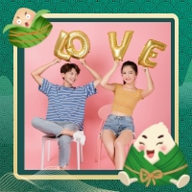 端午节卡通可爱头像框