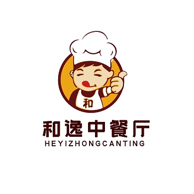 卡通厨师餐饮标志LOGO