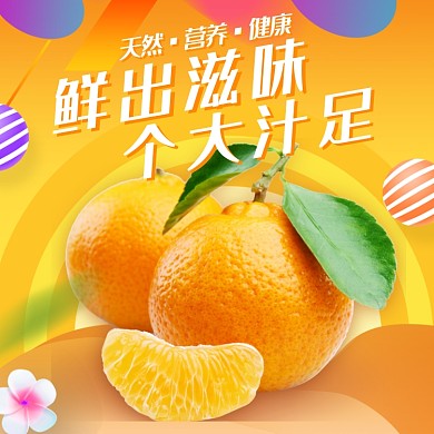 水果橘子橙子脐橙主图
