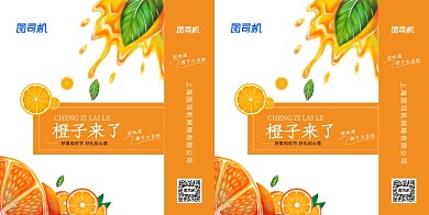 橙子水果手提袋送礼礼品包装