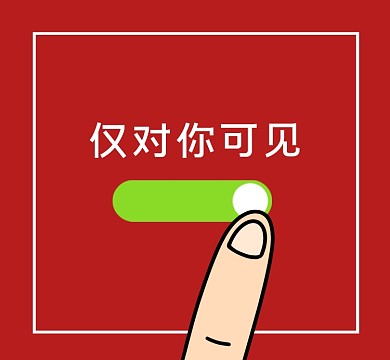 仅对你可见恶搞趣味朋友圈封面
