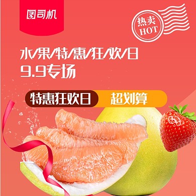 国庆双十一预售狂欢水果柚子主图