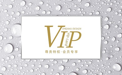 高档简约美容护肤品会员卡VIP卡