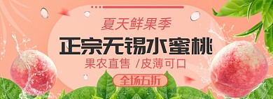 夏日水果电商淘宝banner图