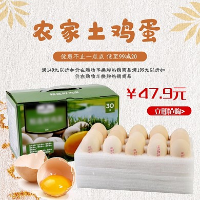 农家土鸡蛋食品主图