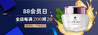 88会员日淘宝电商banner图
