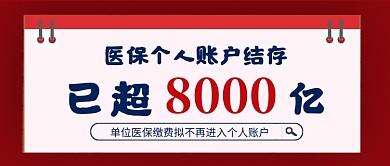 医保个人账户结存热点公众号首图