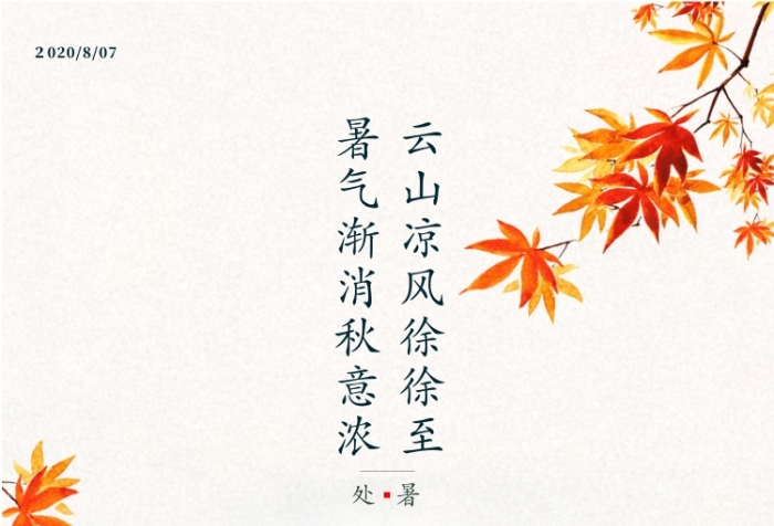 房地产传统节气处暑手机海报