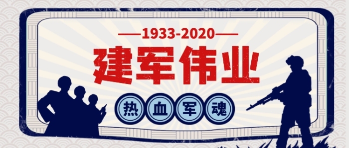 建军节复古风公众号首图